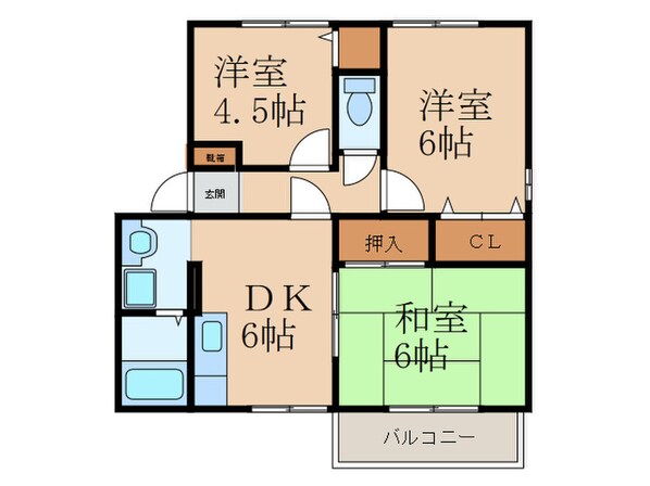 セジュール彩　C棟の物件間取画像